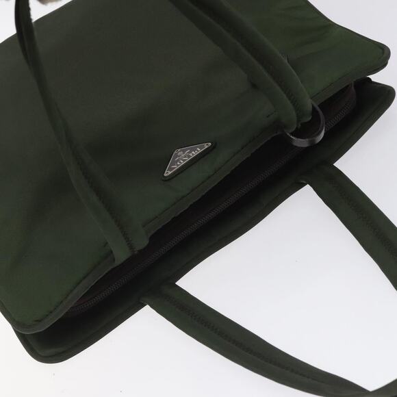 PRADA Hand Bag Nylon Green - Picture 6 of 13